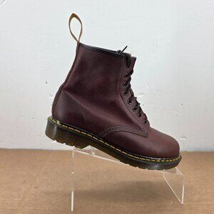 VTG Oiled Leather Dr Martens Made In England Boots  Brown Men's Sz 10  8 Eyelets